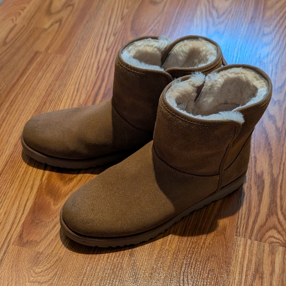 UGG Cory II Women's Suede & Sheepskin Winter Ankle Boots in Chestnut - Picture 12 of 12